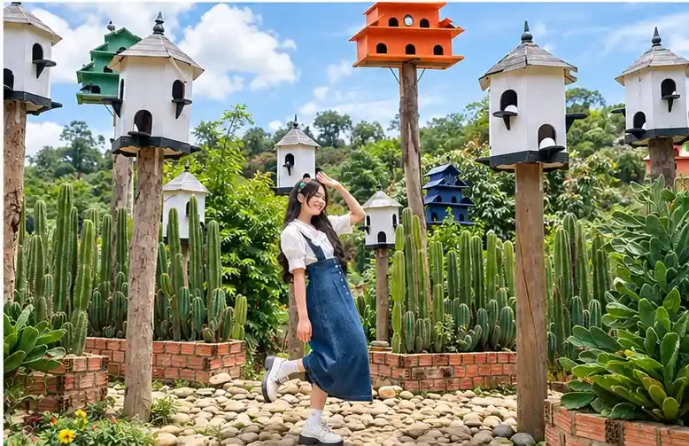 Rủ nhau "sống ảo" ở Thung lũng hoa Tà Nung