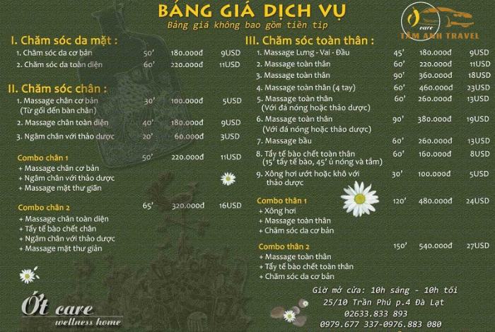 10 địa chỉ massage Đà Lạt được yêu thích nhất