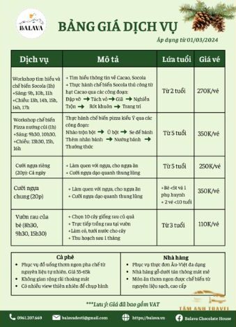 Trải nghiệm tại Balava Đà Lạt
