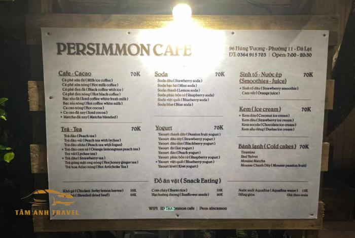 Review Cafe Persimmon Đà Lạt: Quán cà phê đẹp Đà Lạt