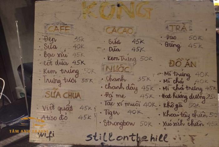 Review Kong cafe Đà Lạt: Thưởng thức trà bao ngon
