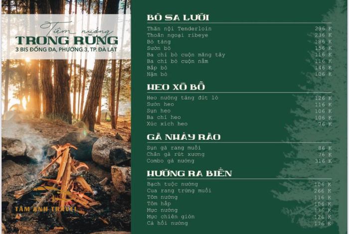 Tiệm Nướng Trong Rừng: Thưởng thức BBQ giữa thiên nhiên
