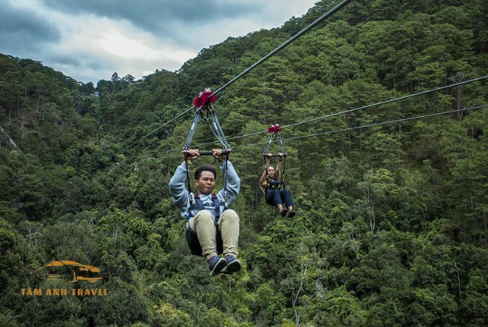 TOP 2 địa điểm chơi Zipline Đà Lạt