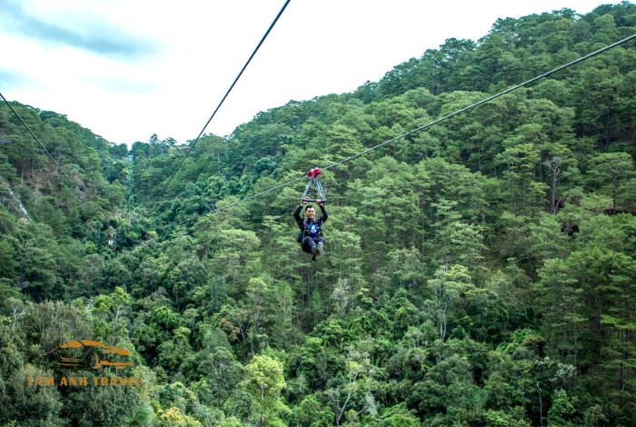 TOP 2 địa điểm chơi Zipline Đà Lạt