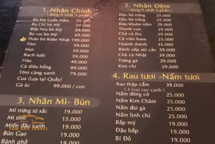 Khám phá ẩm thực tại Quán Xưa Đà Lạt cho bạn bùng nổ vị giác