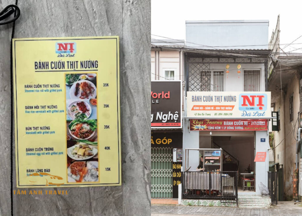 TOP 15 quán bánh cuốn Đà Lạt nóng hổi, thơm ngon nức tiếng