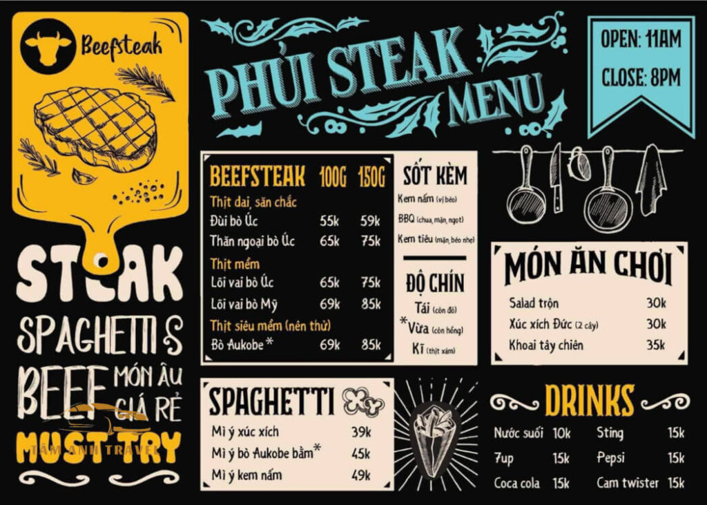 TOP 16 quán beefsteak Đà Lạt ngon, mềm mọng chấm sốt đậm đà