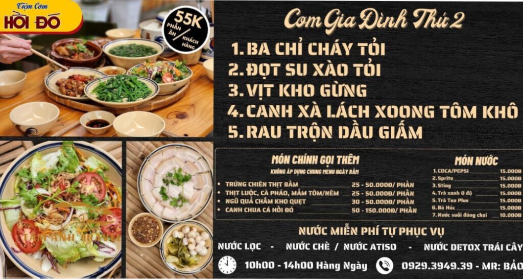 Ghé Tiệm cơm Hồi Đó thưởng thức bữa cơm tuổi thơ đầy kỷ niệm