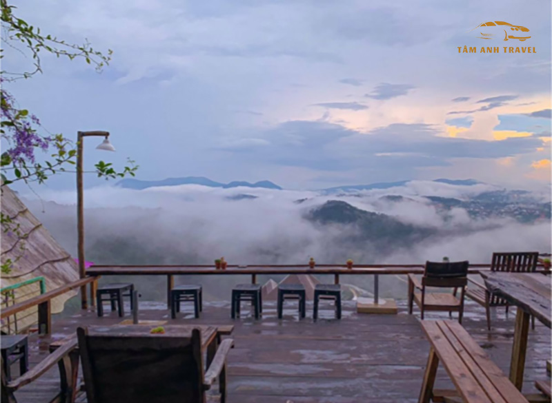 Săn mây Đà Lạt trên Tiệm Cafe Cheo Veoo