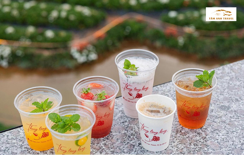 Cafe tại Pink Valley Đà Lạt