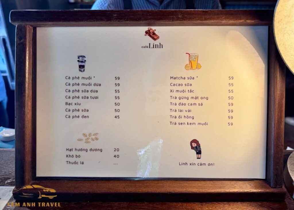 Tiệm cà phê Linh Đà Lạt